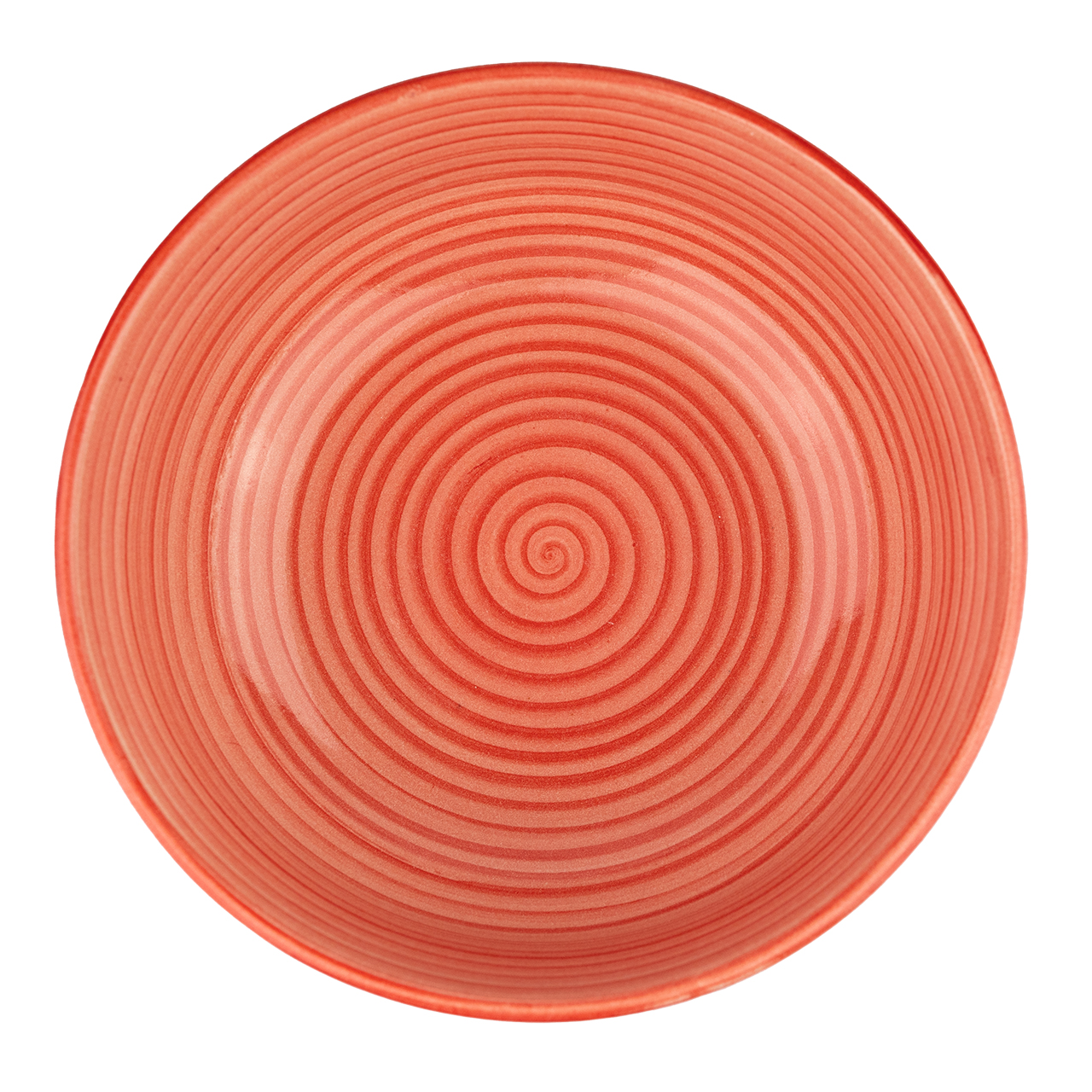 Schüssel mit Blumenmotiv aus Keramik, handbemalt.