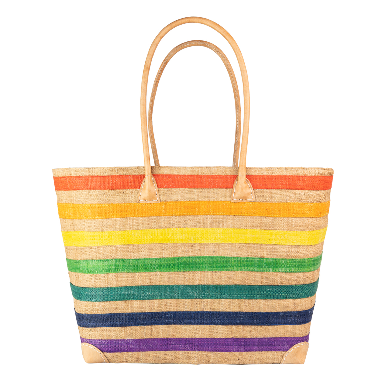 Einkaufstasche Regenbogen bunte Streifen