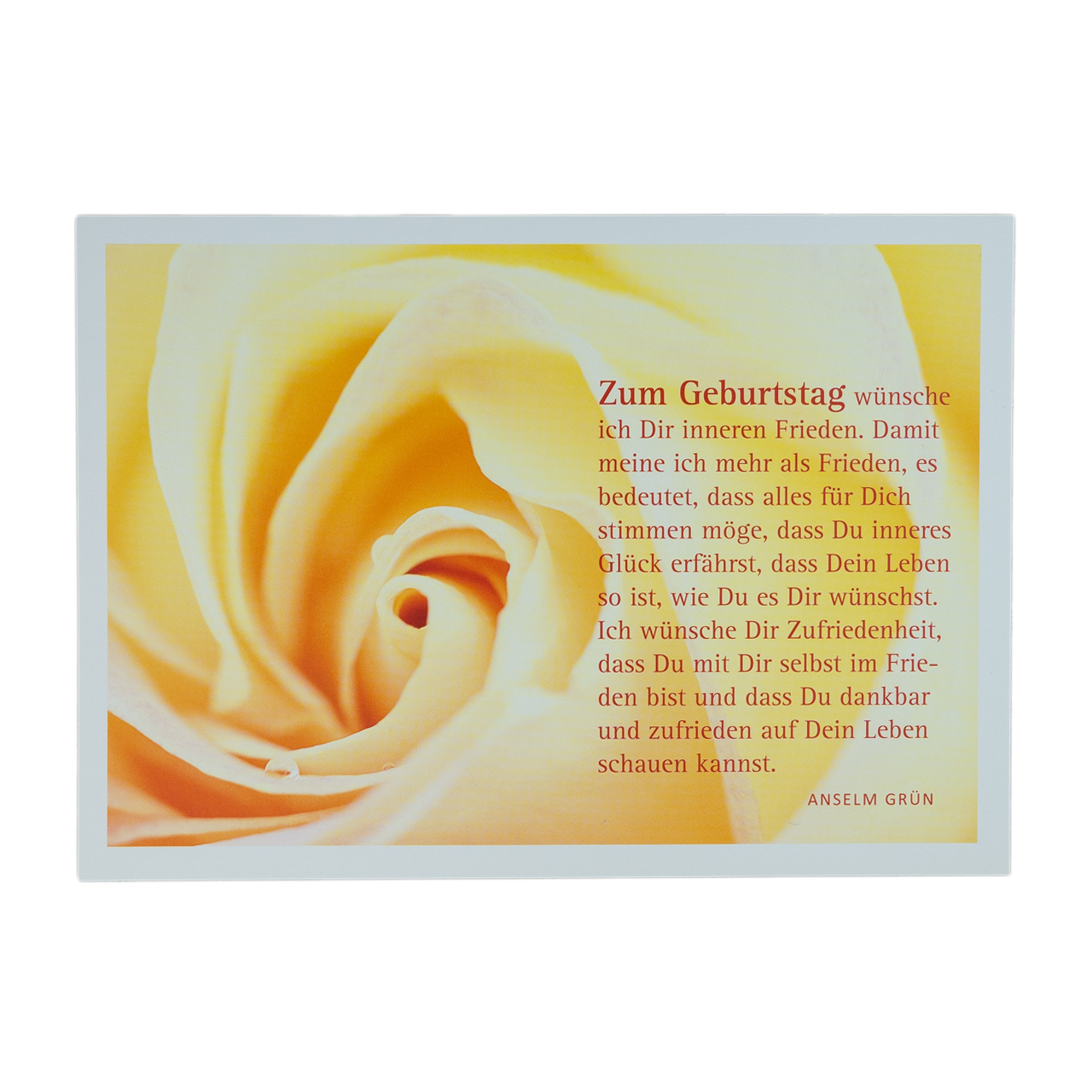 Glückwunschkarte mit Spruch P Anselm Grün