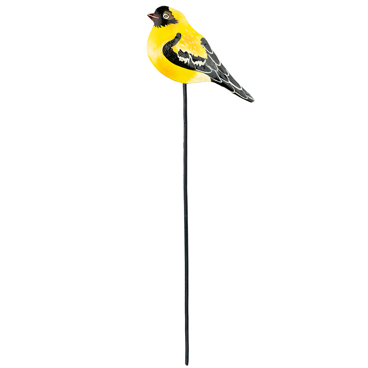 Gartenstecker Vogel aus Metall – Stilvolle Vogelfigur als Gartendeko, wetterfest und dekorativ für Beete, Pflanzkübel oder Rasenflächen.