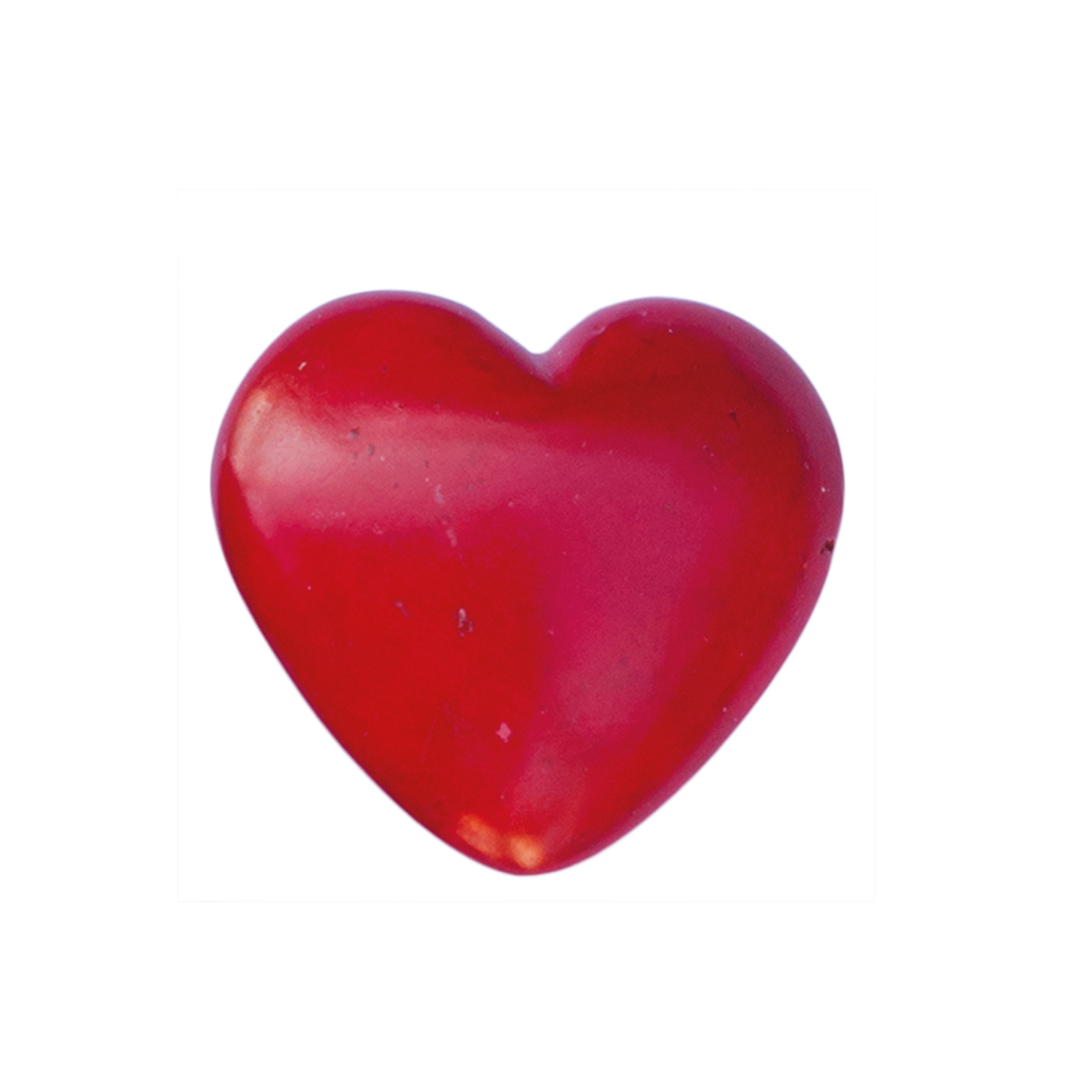 Handgefertigtes Speckstein Herz in Rot – ein Symbol für Liebe und Leidenschaft. Ein einzigartiges Dekorationsstück aus Naturstein, ideal als Geschenk.