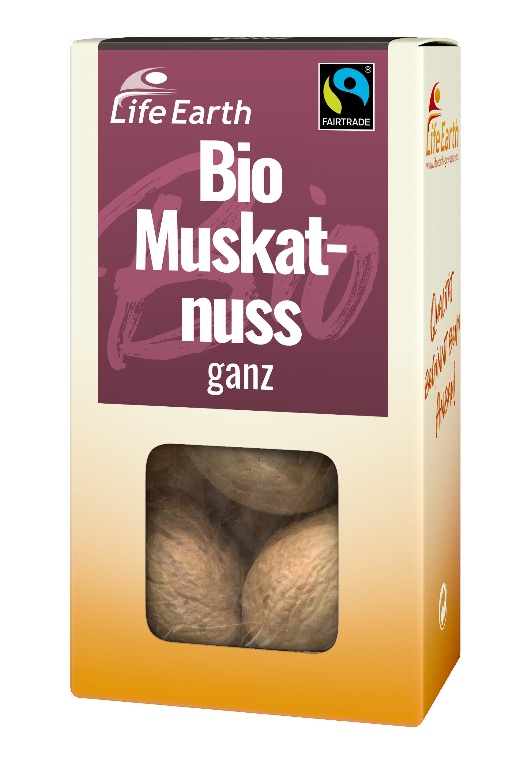 Muskatnuss ganz