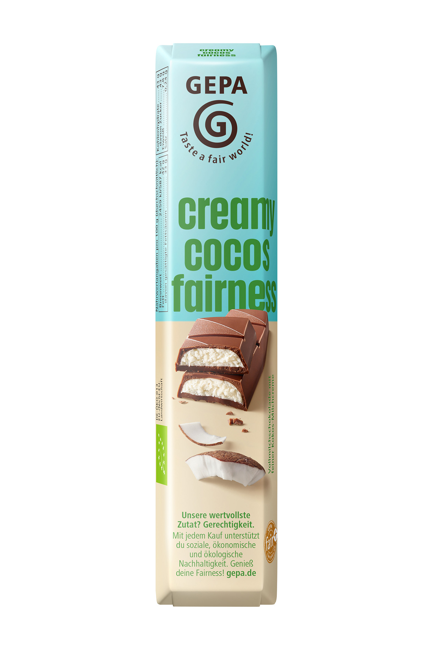 Schokoriegel creamy cocos