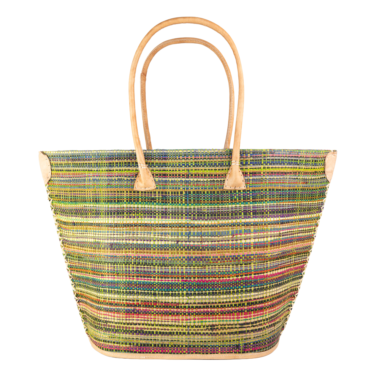 Einkaufstasche bunte Streifen