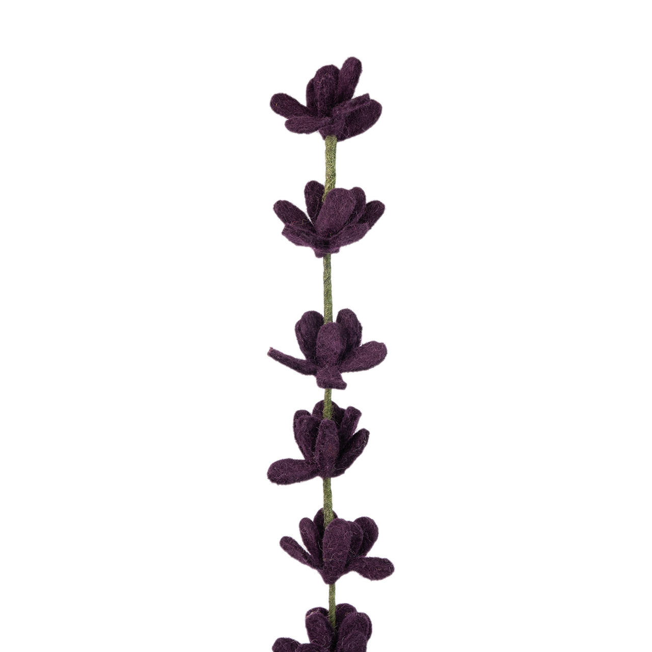 Filzblume Lupinenzweig – Handgefertigte, faire Dekoration aus Filz. Lupinenzweig aus hochwertigem Filz, in liebevoller Handarbeit gefertigt und fair produziert – ideal für nachhaltige Wohnakzente.