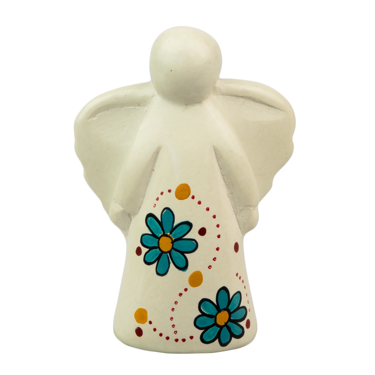 Speckstein Engel mit Blumen