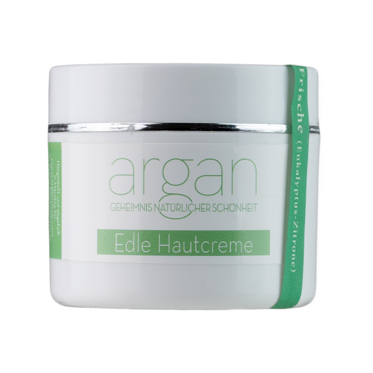 Argan Hautcreme mit Eukalyptus und Zitrone – erfrischend, pflegend und feuchtigkeitsspendend. Mit natürlichem Arganöl für eine geschmeidige Haut.