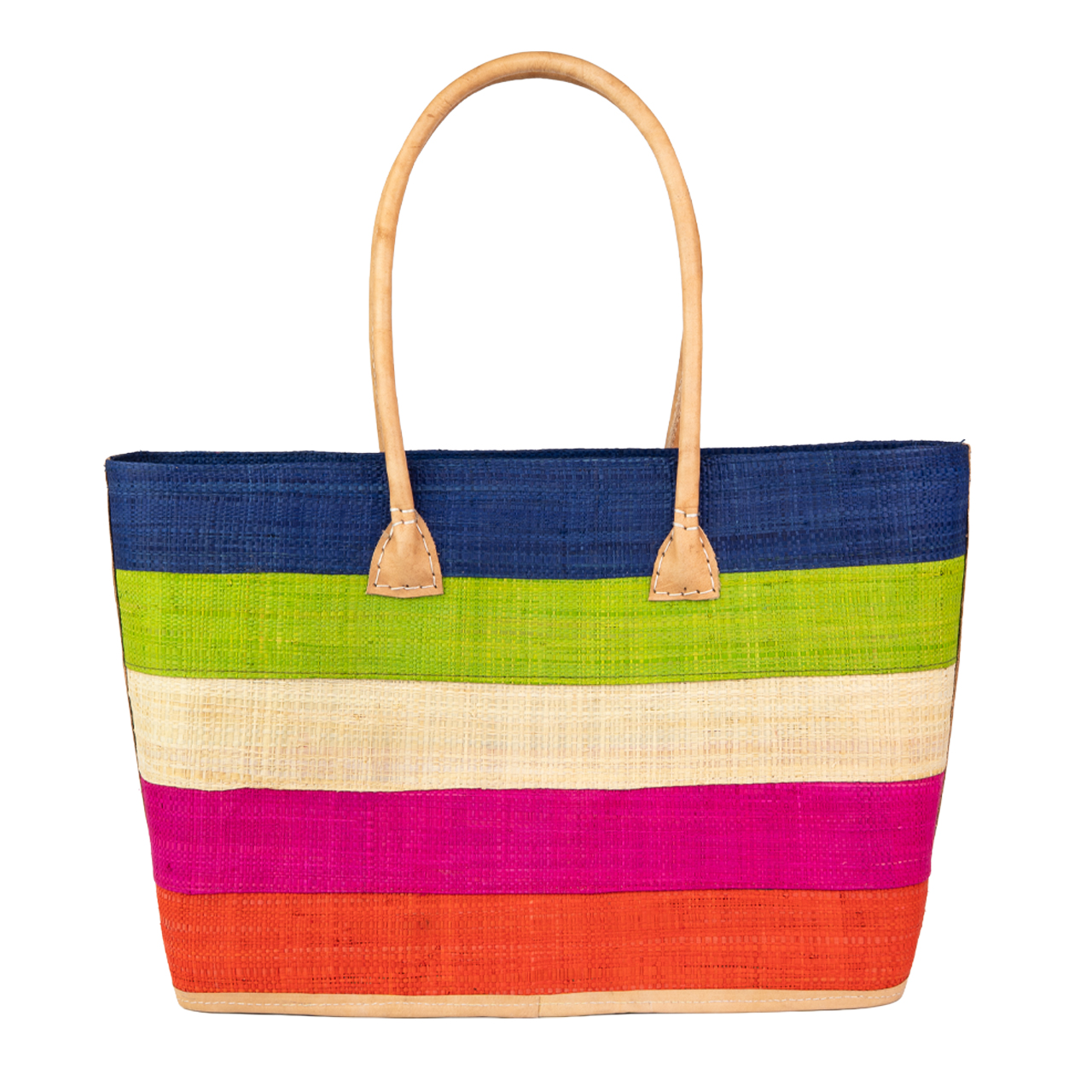 Einkaufstasche bunte Streifen