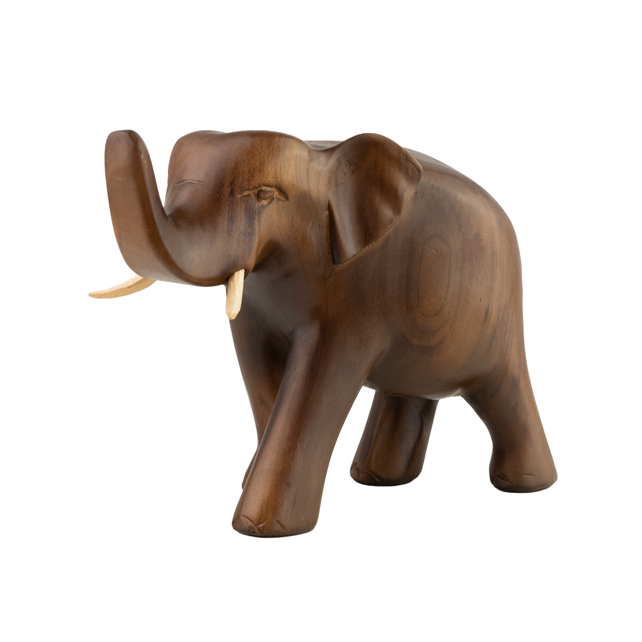 Elefant aus Holz – Handgeschnitzt und dekorativ. Liebevoll gefertigter Holzelefant als Symbol für Stärke und Weisheit, perfekt als Dekofigur oder Geschenk.