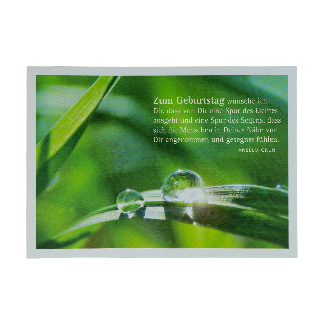 Glückwunschkarte mit Spruch P Anselm Grün
