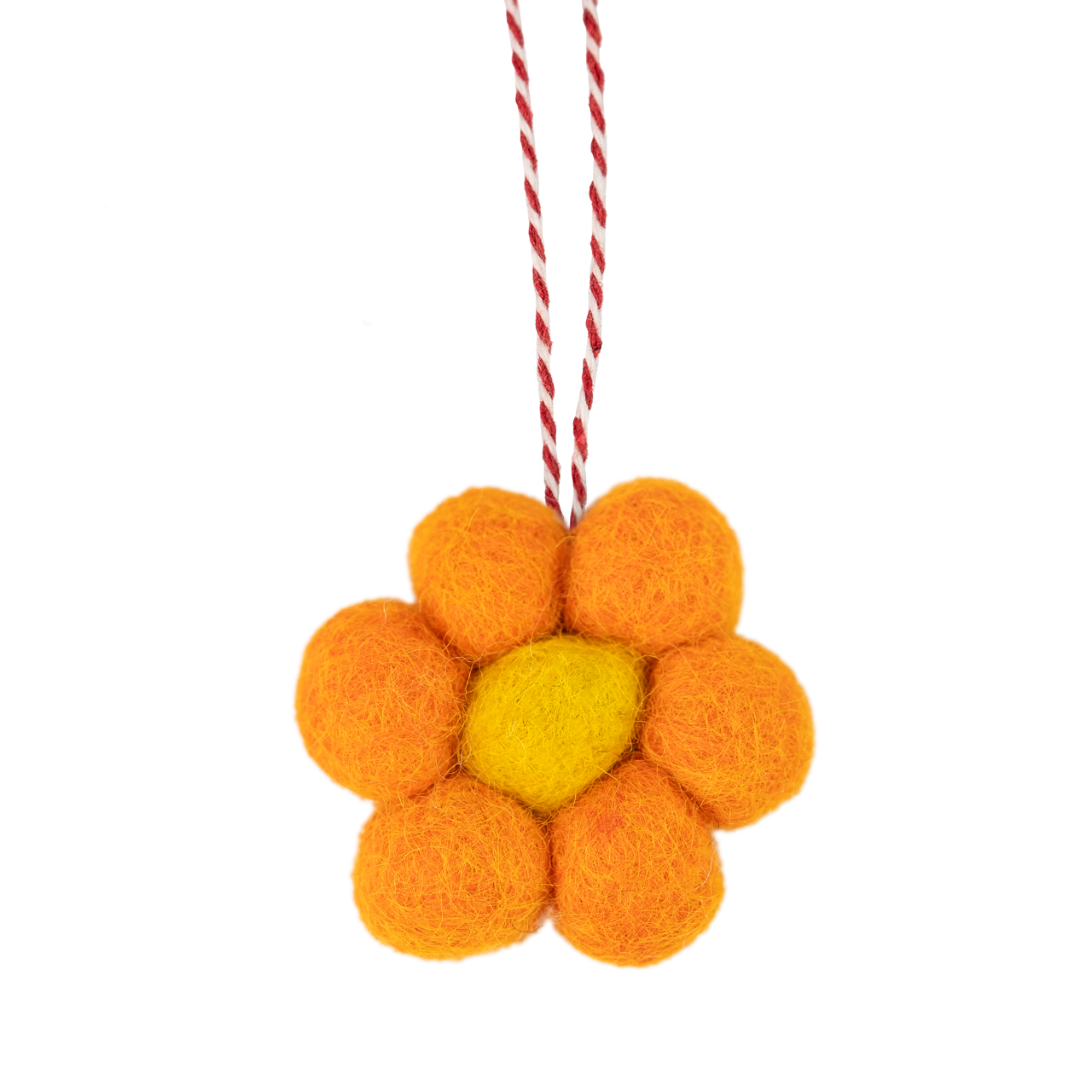 Handgefertigter Filzanhänger in Form einer Blume – ein charmantes und farbenfrohes Accessoire für Taschen, Schlüssel oder als Dekoration. Ideal als kleines Geschenk oder zum Verschönern von Alltagsgegenständen.