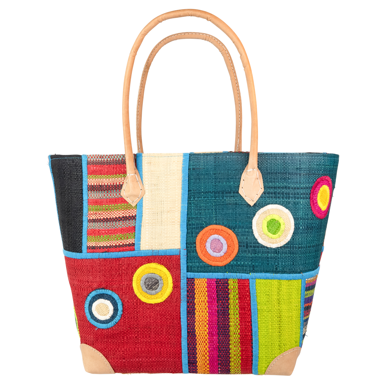 Einkaufstasche Kreise / Rechtecke