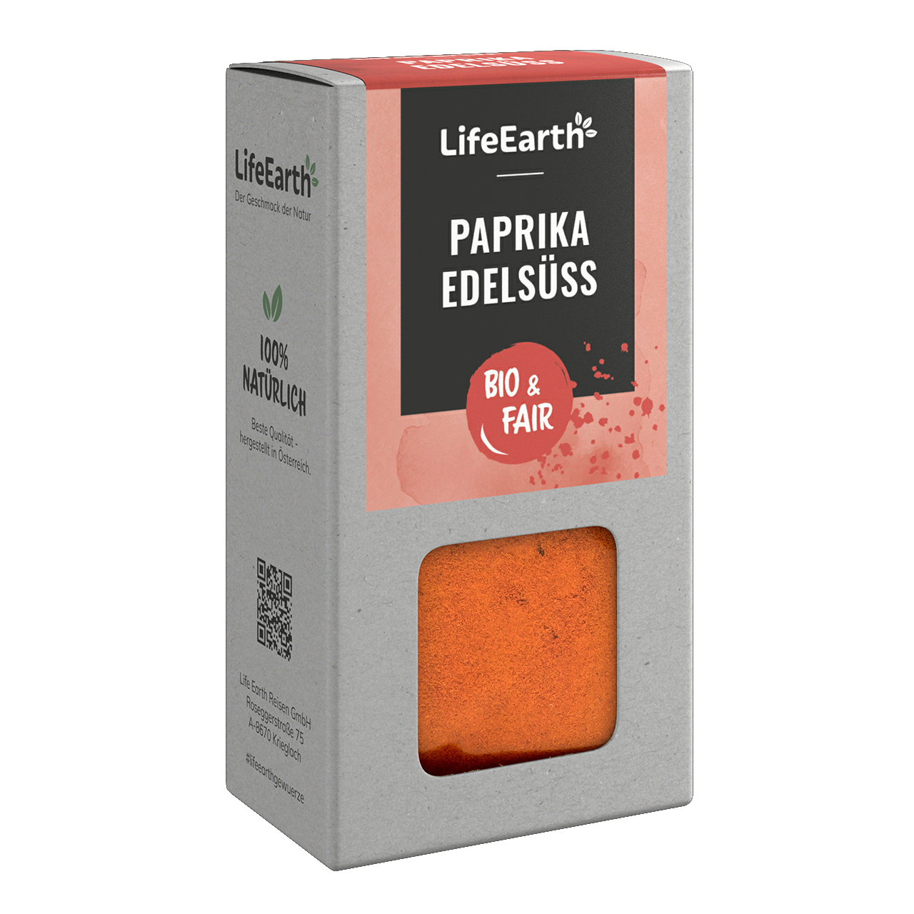 Aromatisches Bio-Paprika edelsüß, fein gemahlen – ideal zum Verfeinern von Gulasch, Eintöpfen und Gemüsegerichten.