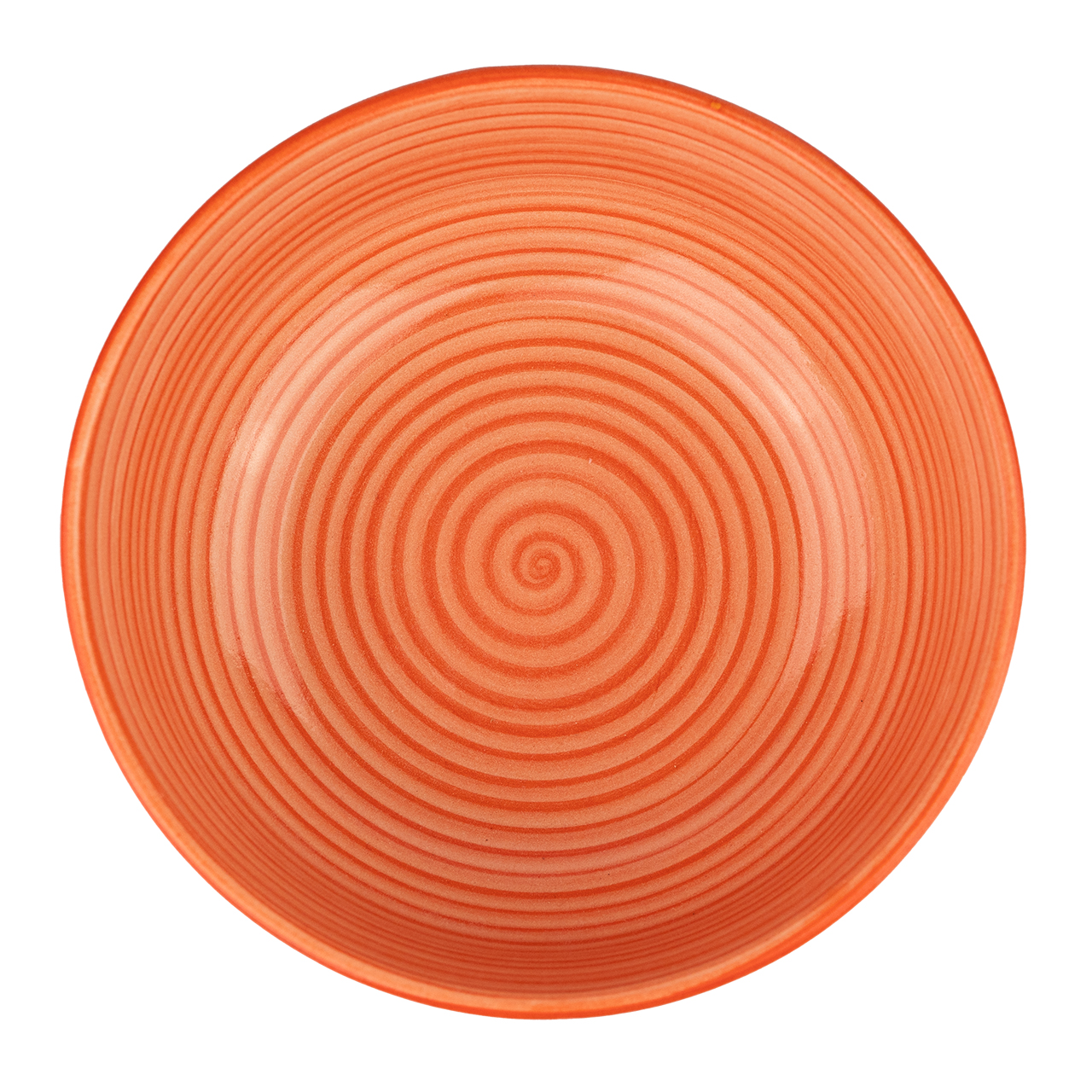 Schüssel mit Blumenmotiv aus Keramik, handbemalt.