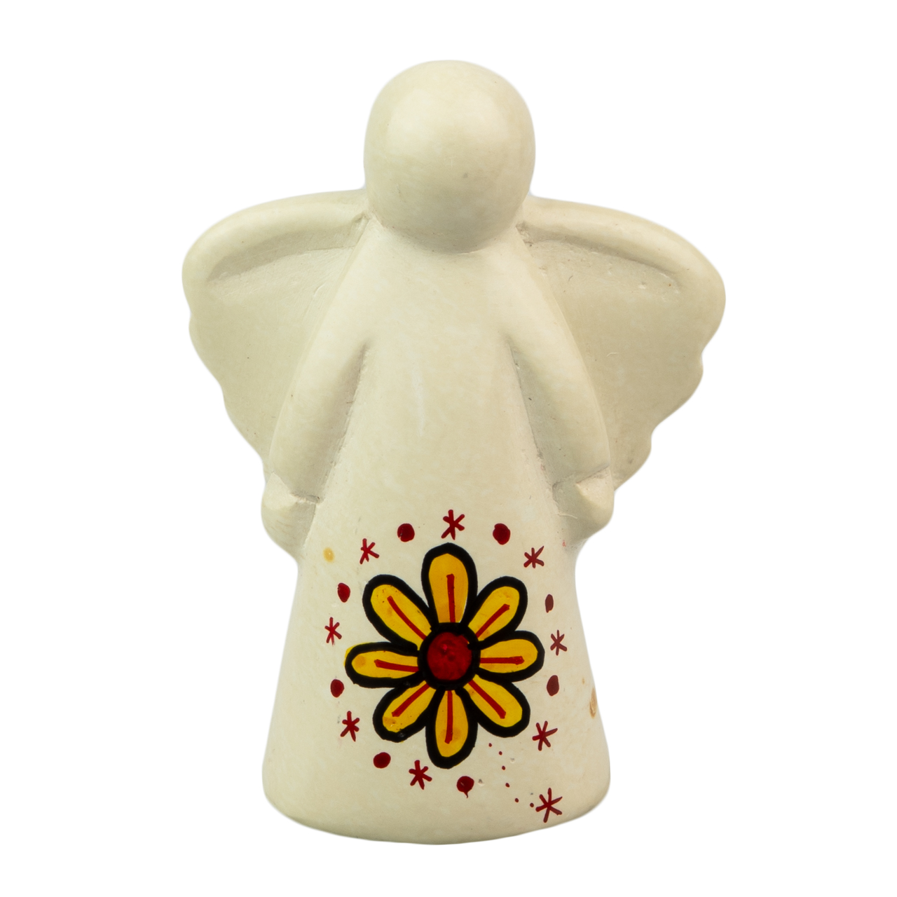 Speckstein Engel mit Blumen