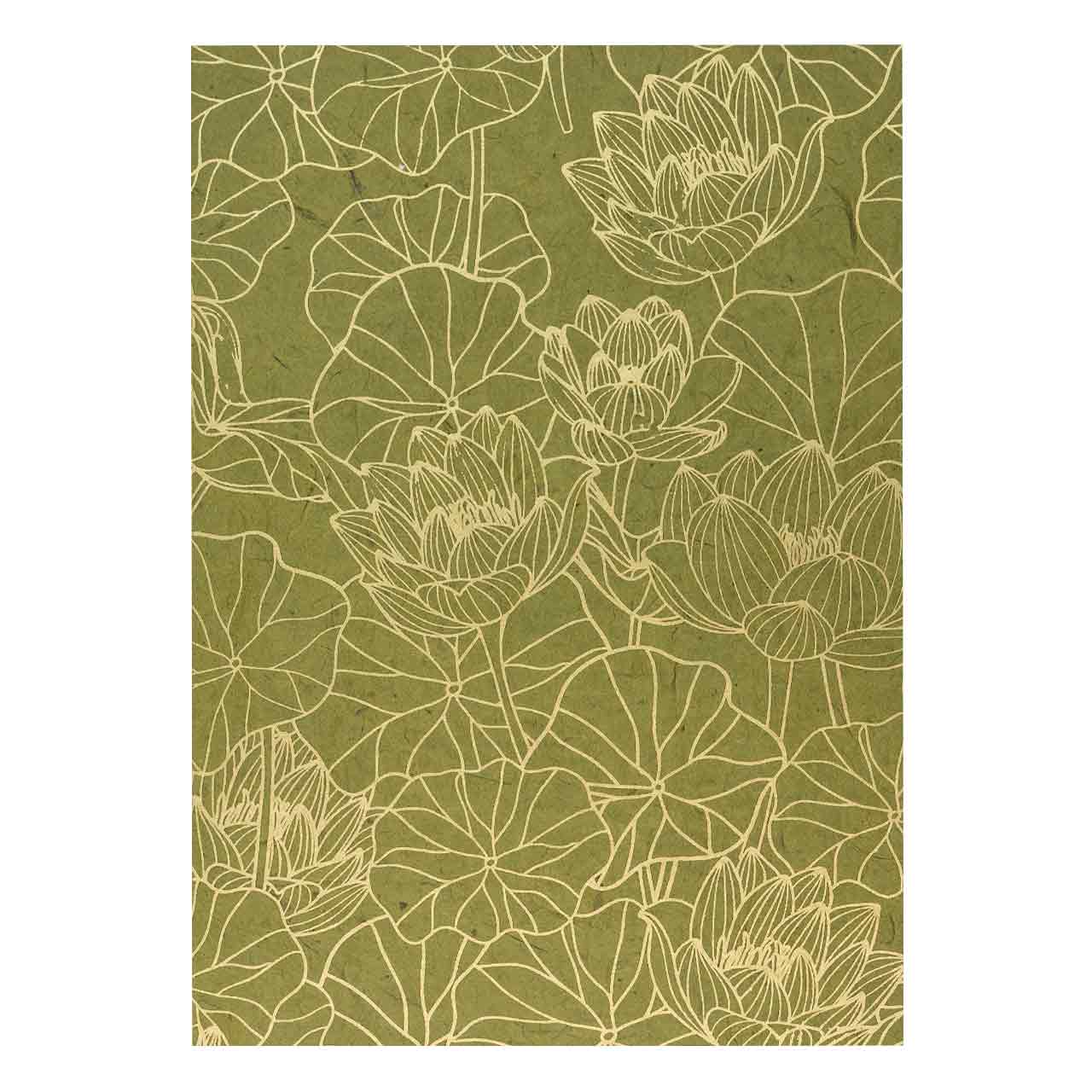 Grußkarte mit Lotusblüten – stilvoll, elegant und harmonisch. Ideal für besondere Anlässe oder persönliche Botschaften.