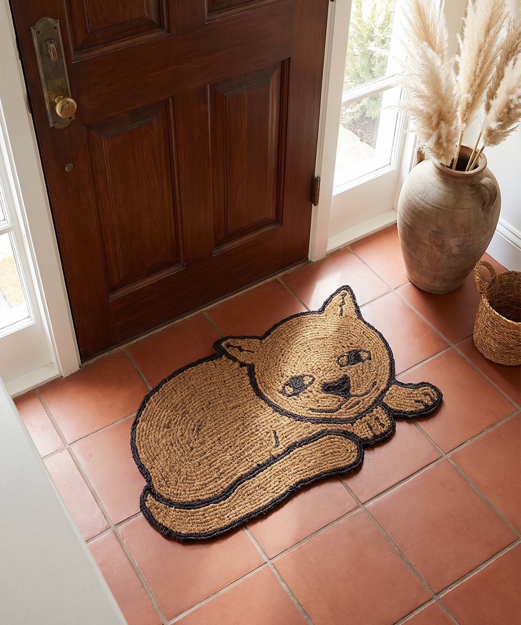 Fußmatte Katze auf der Lauer
