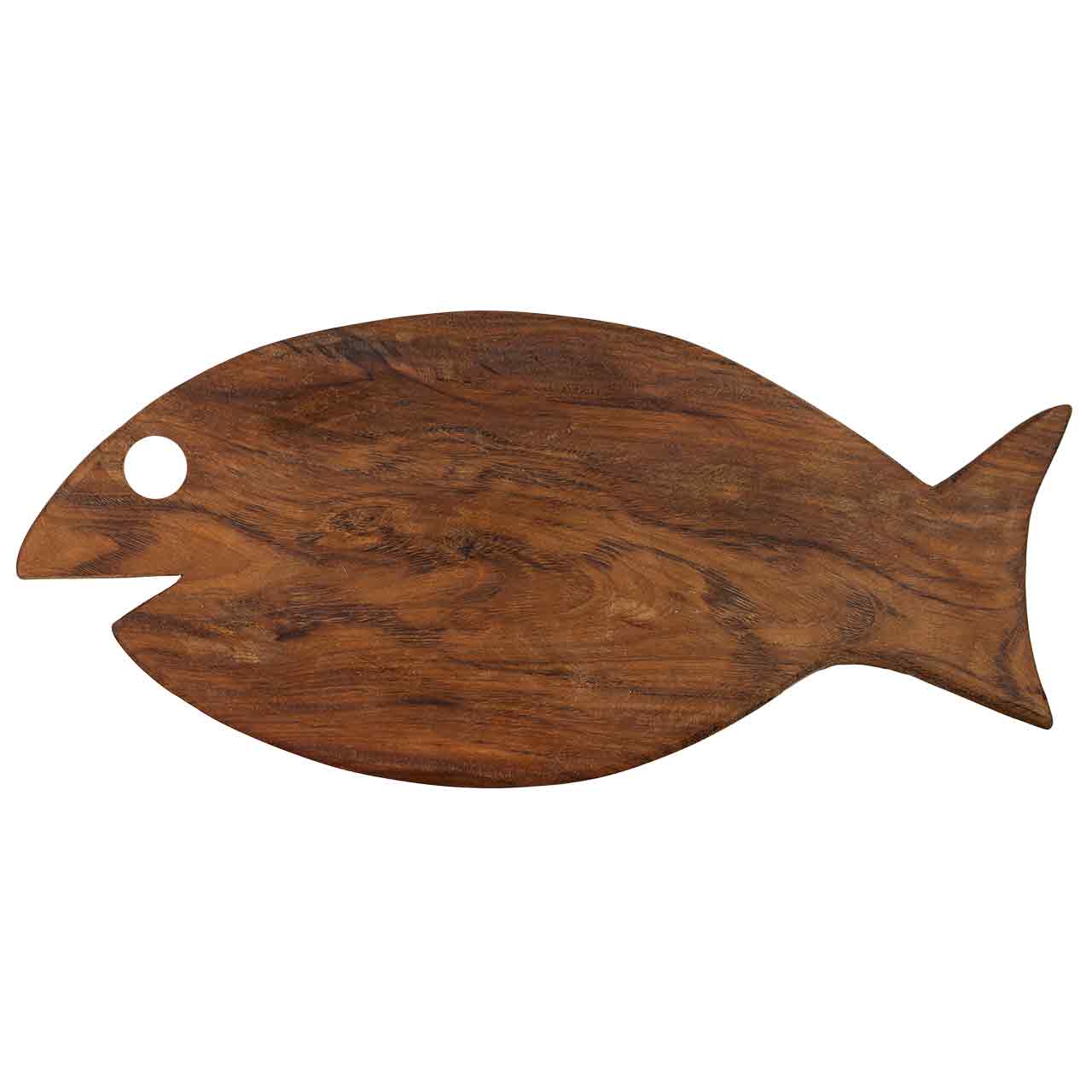 Holzbrett in Fischform – handgefertigt, robust und funktional. Ideal als Schneidebrett oder dekoratives Küchenaccessoire für Fischliebhaber.