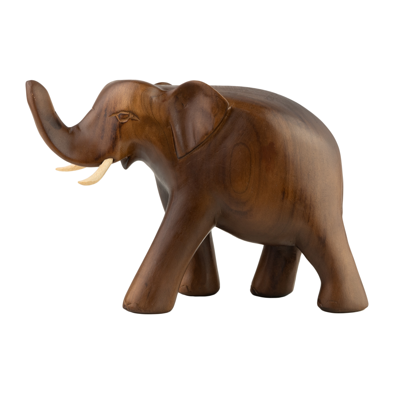 Elefant aus Holz – Handgeschnitzt und dekorativ. Liebevoll gefertigter Holzelefant als Symbol für Stärke und Weisheit, perfekt als Dekofigur oder Geschenk.