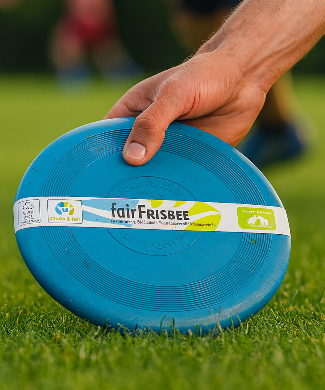 Frisbee aus 100 % Naturkautschuk – weiches, flexibles und schadstofffreies Spielzeug, ideal für Kinder ab 3 Jahren für sicheres Outdoor-Spiel.