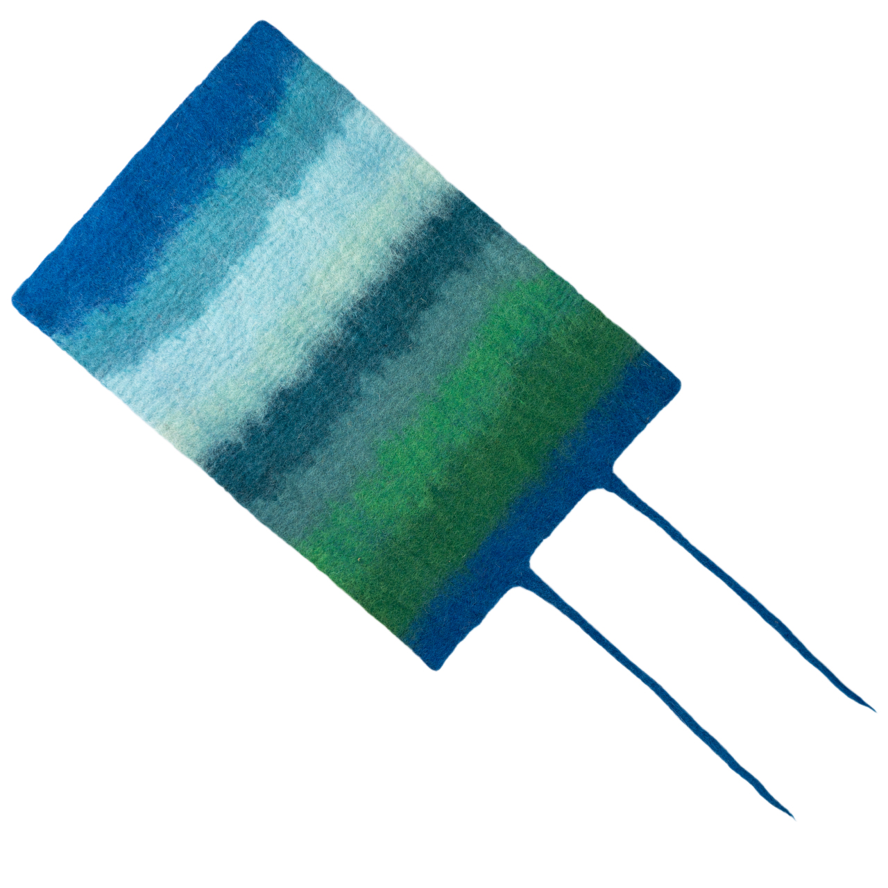 Faltbares rundes Filz-Sitzkissen für unterwegs – leicht, kompakt und ideal für Outdoor-Aktivitäten wie Wandern und Picknick.