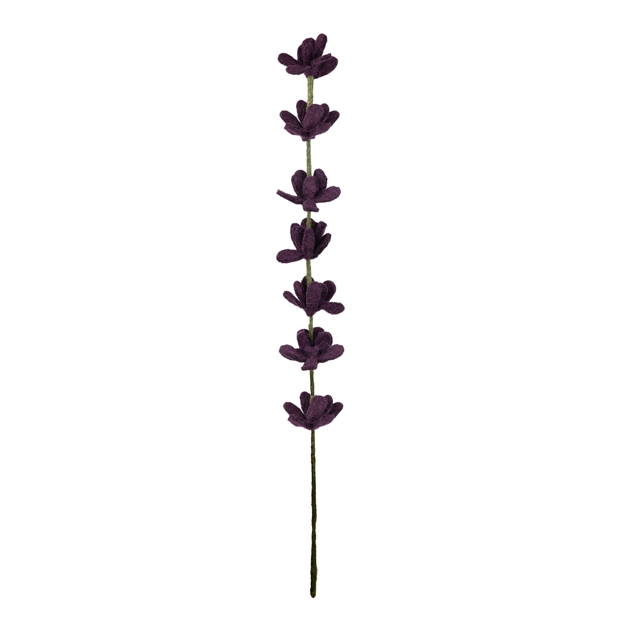 Filzblume Lupinenzweig – Handgefertigte, faire Dekoration aus Filz. Lupinenzweig aus hochwertigem Filz, in liebevoller Handarbeit gefertigt und fair produziert – ideal für nachhaltige Wohnakzente.,