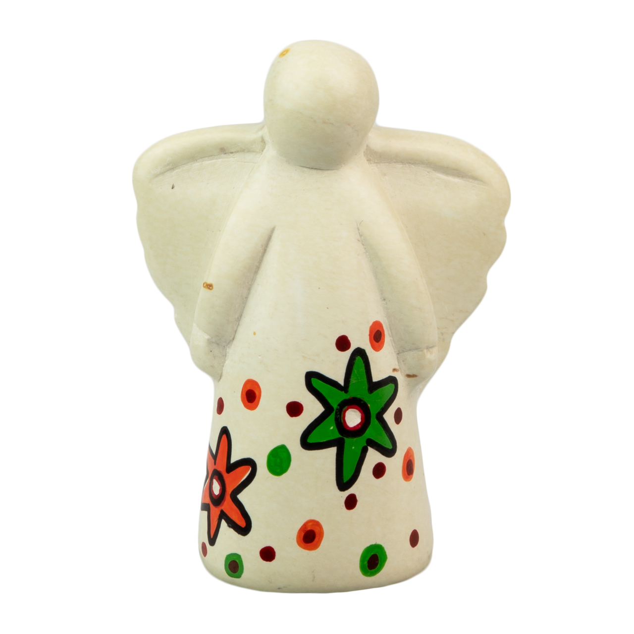 Speckstein Engel mit Blumen