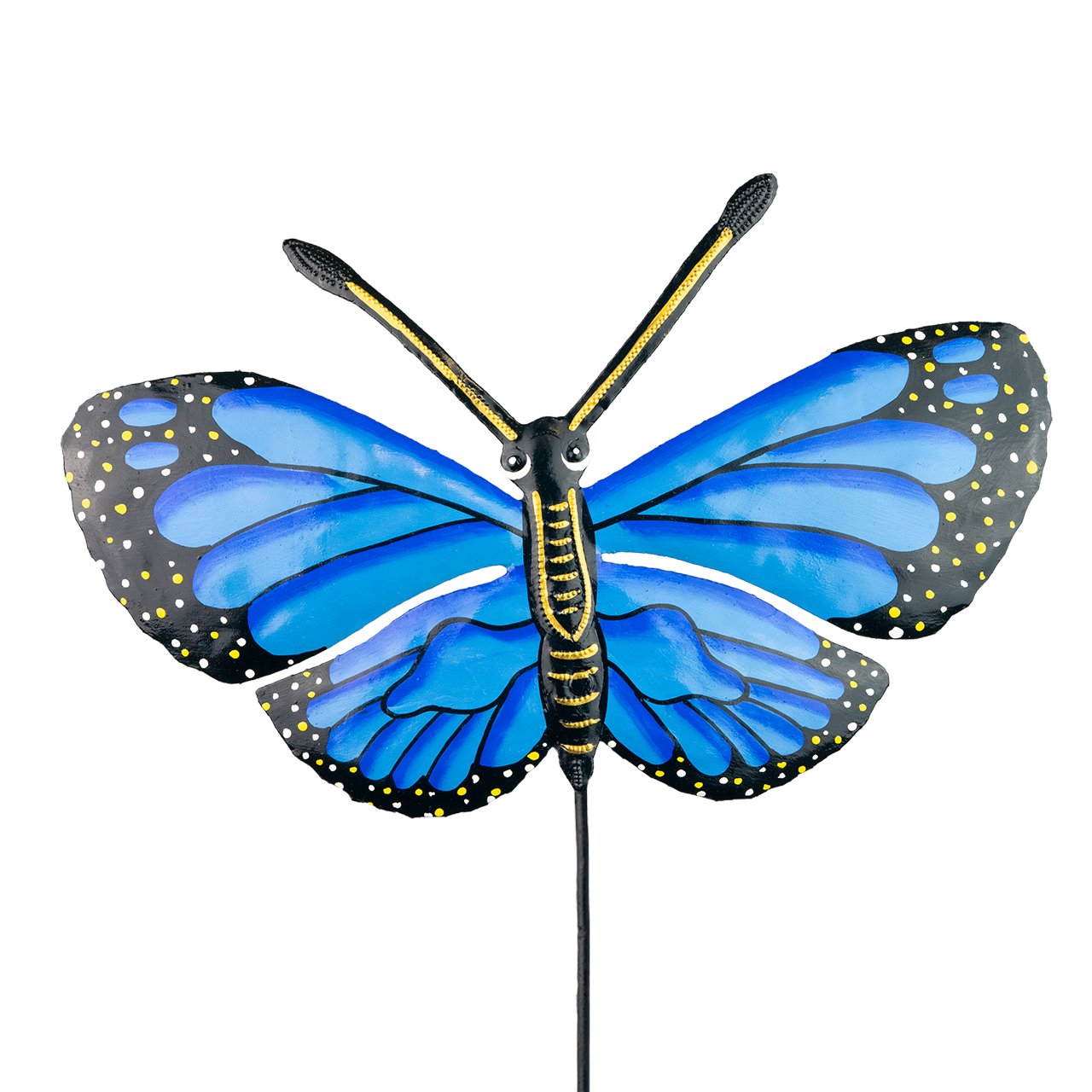 Gartenstecker Schmetterling aus Metall – dekorativer Blickfang für Garten und Balkon.