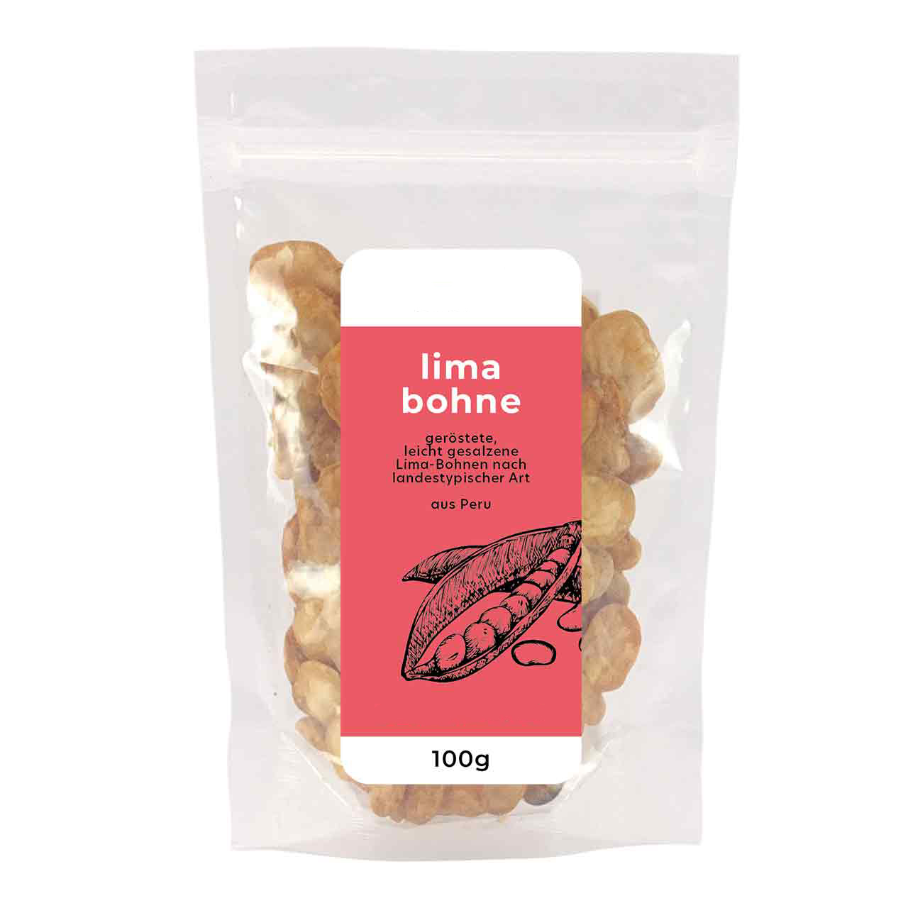 Geröstete Lima Bohnen