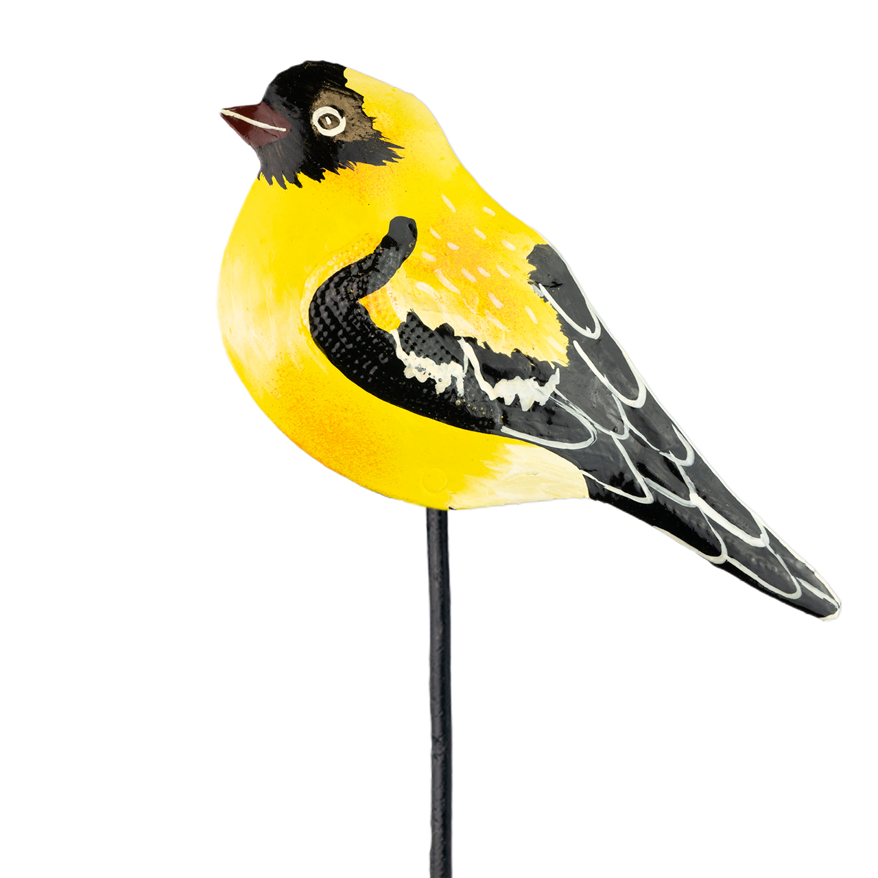 Gartenstecker Vogel aus Metall – Stilvolle Vogelfigur als Gartendeko, wetterfest und dekorativ für Beete, Pflanzkübel oder Rasenflächen.