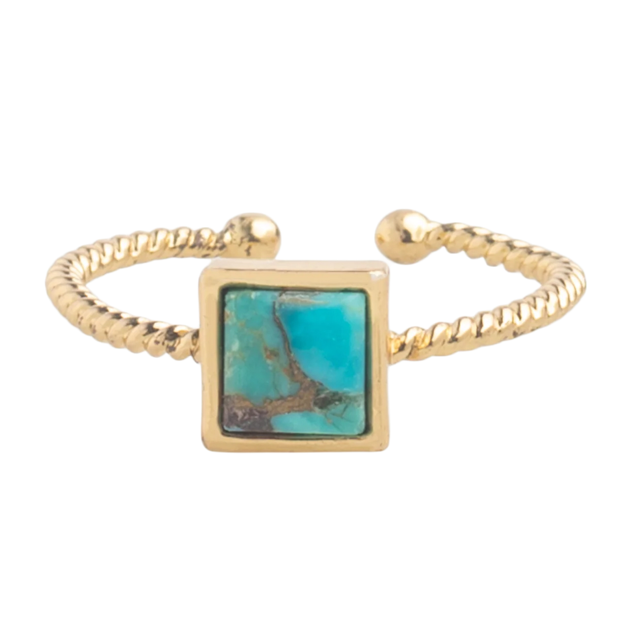 Ring Square Turquoise