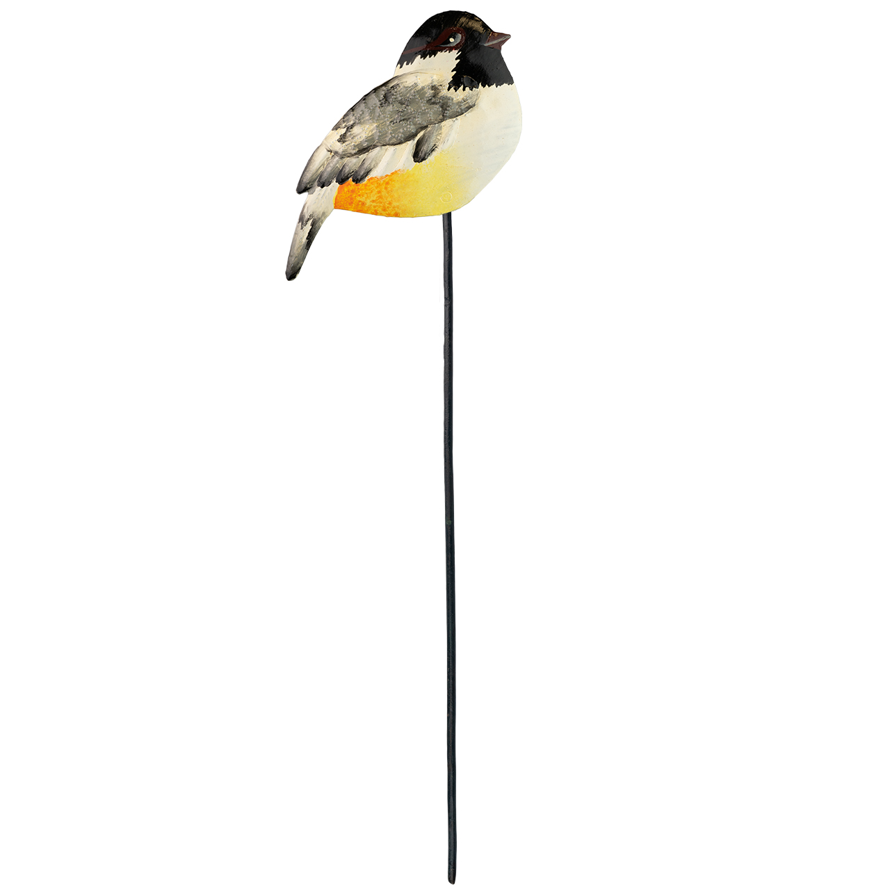 Gartenstecker Vogel aus Metall – Stilvolle Vogelfigur als Gartendeko, wetterfest und dekorativ für Beete, Pflanzkübel oder Rasenflächen.