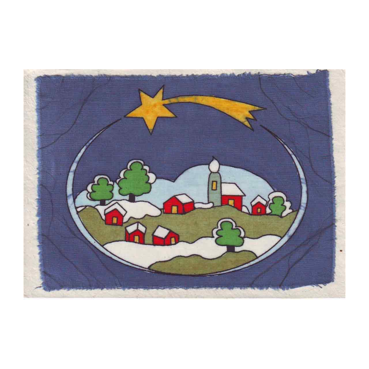 Grußkarte "Winterliches Dorf"