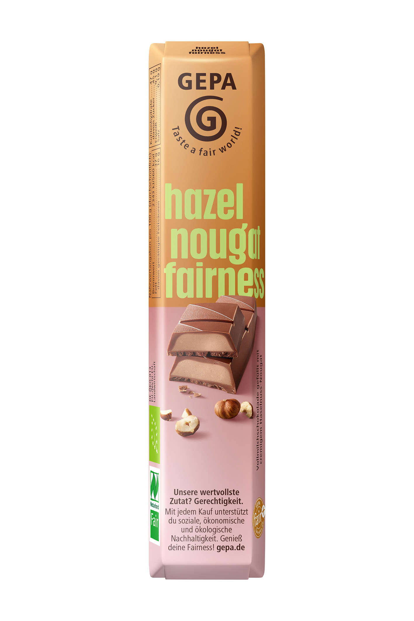 Schokoriegel hazel nougat