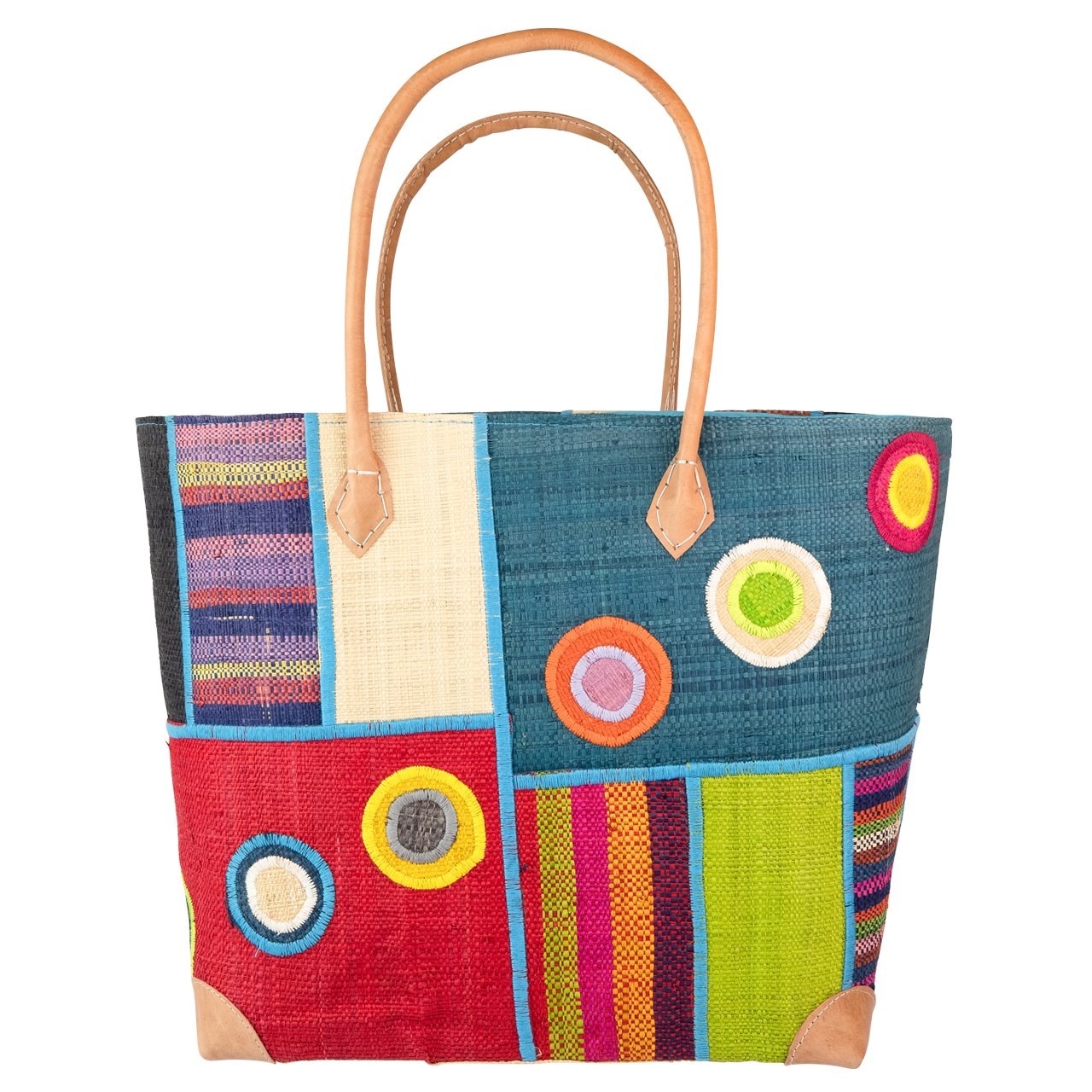 Einkaufstasche Kreise / Rechtecke