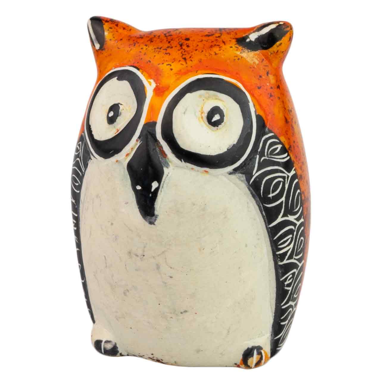Eule mini bemalt Speckstein