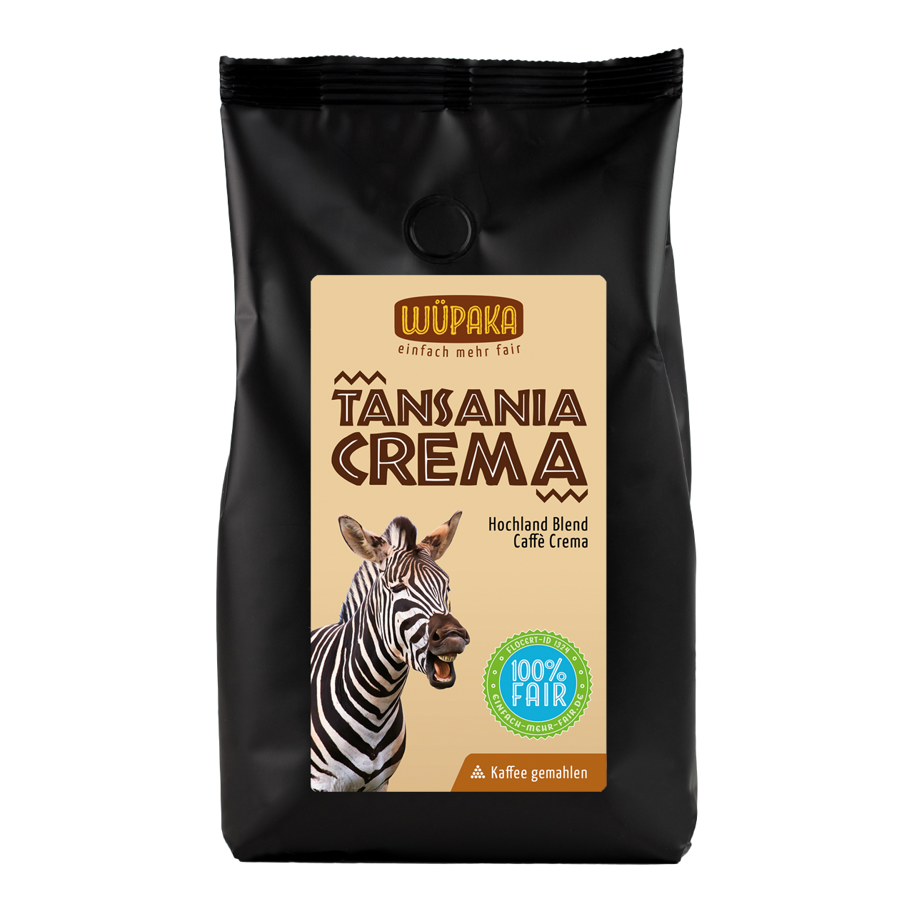 "Tansania Crema" Kaffee gemahlen