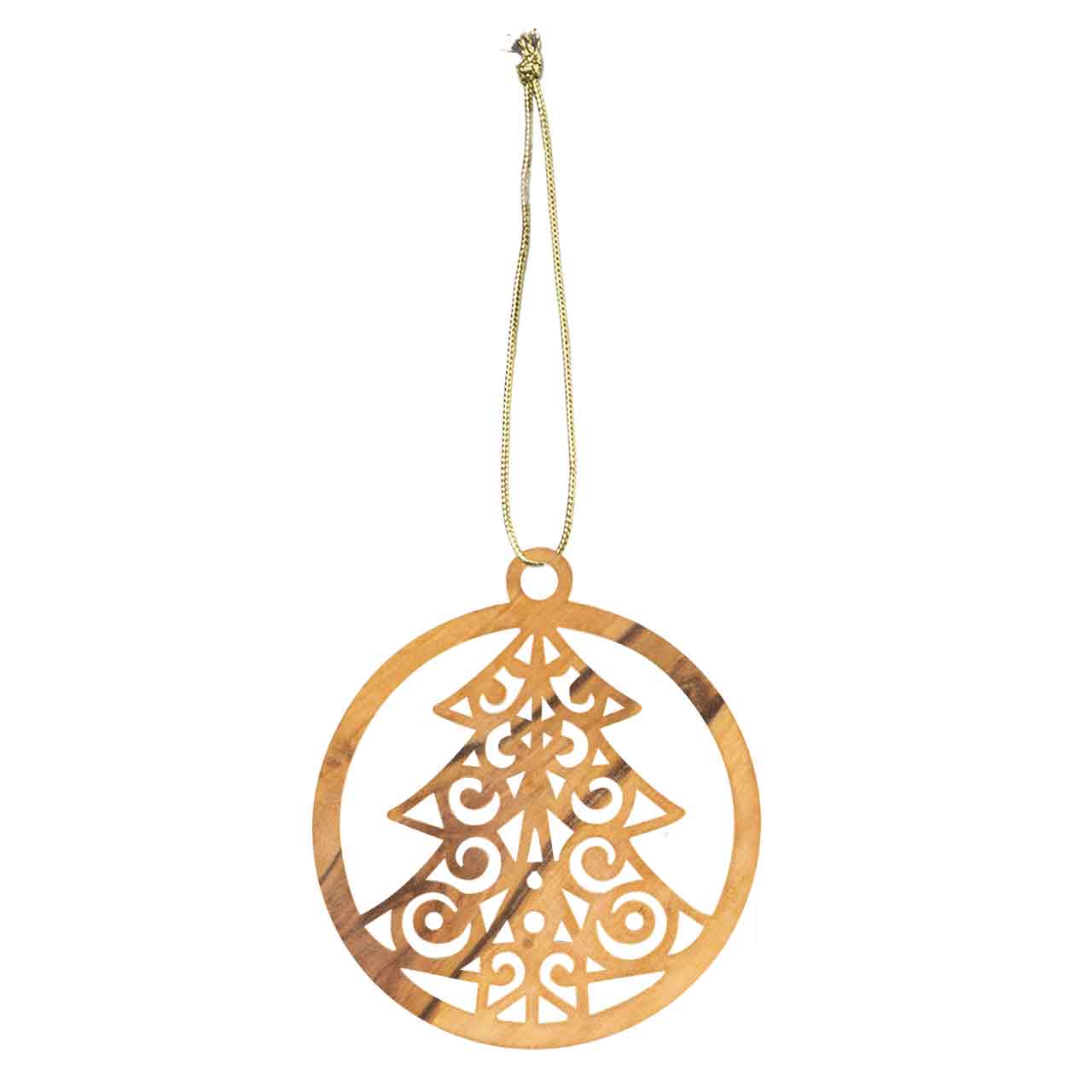 Christbaumanhänger Olivenholz