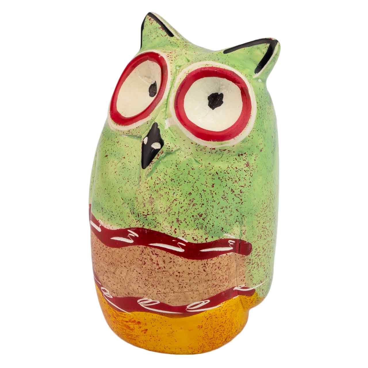 Eule bemalt aus Speckstein