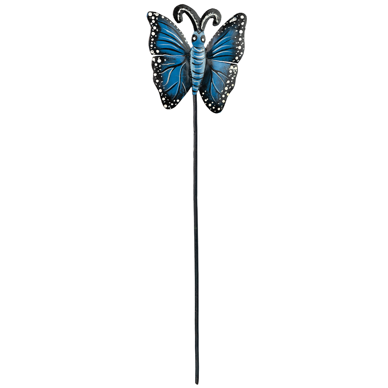 Gartenstecker Schmetterling – Dekorativer Metallstecker mit farbigem Schmetterlingsmotiv. Ideal für Blumenbeete, Pflanzkübel oder Balkonkästen.
