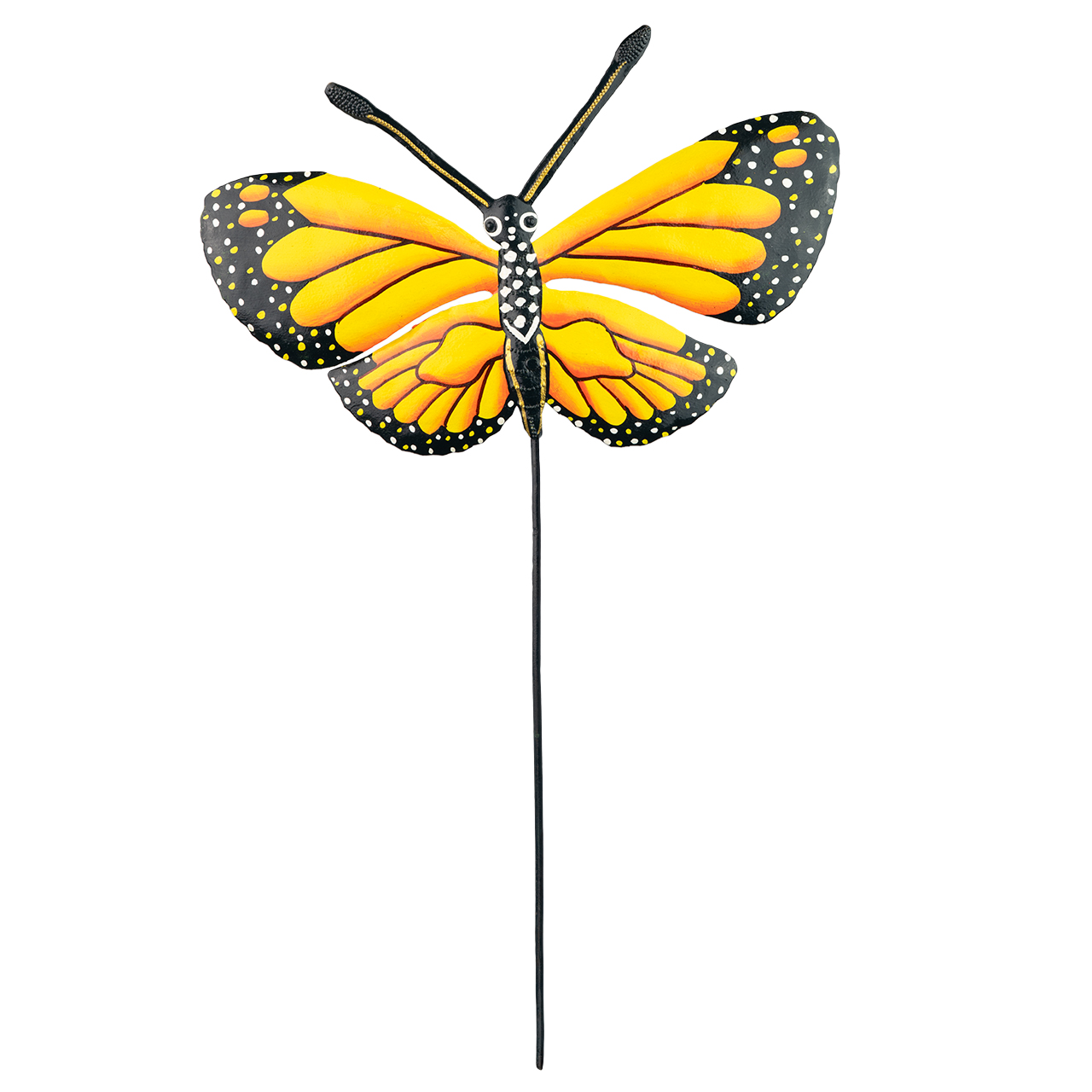 Gartenstecker Schmetterling aus Metall – dekorativer Blickfang für Garten und Balkon.