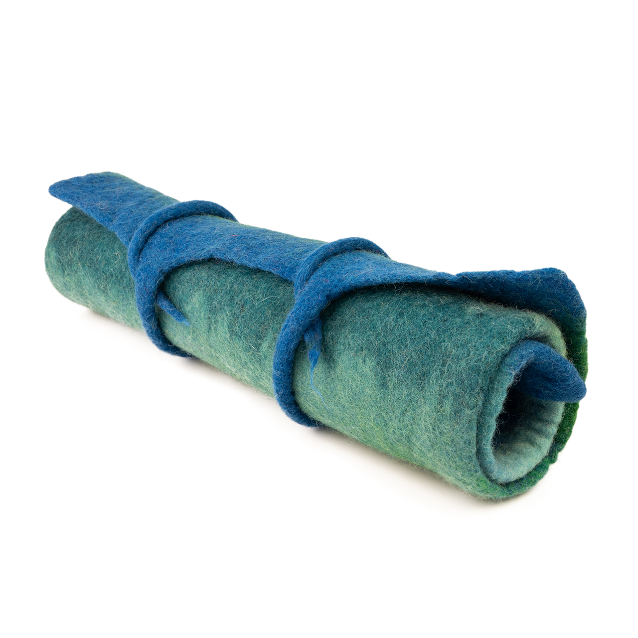 Faltbares rundes Filz-Sitzkissen für unterwegs – leicht, kompakt und ideal für Outdoor-Aktivitäten wie Wandern und Picknick.