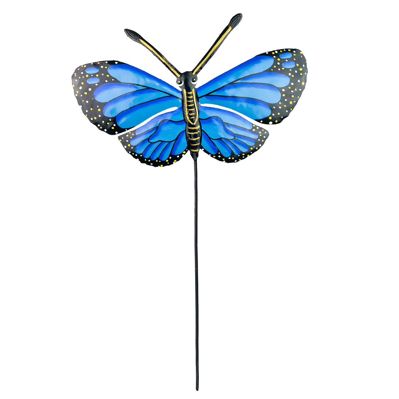 Gartenstecker Schmetterling aus Metall – dekorativer Blickfang für Garten und Balkon.