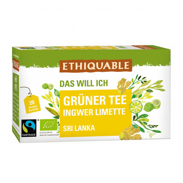 Grüner Tee Ingwer Limette